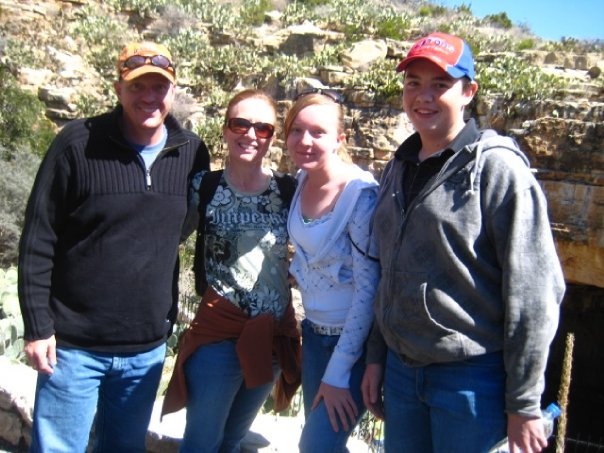 Michael, with his wife Loyce and children Nathan and Hannah in 2009.